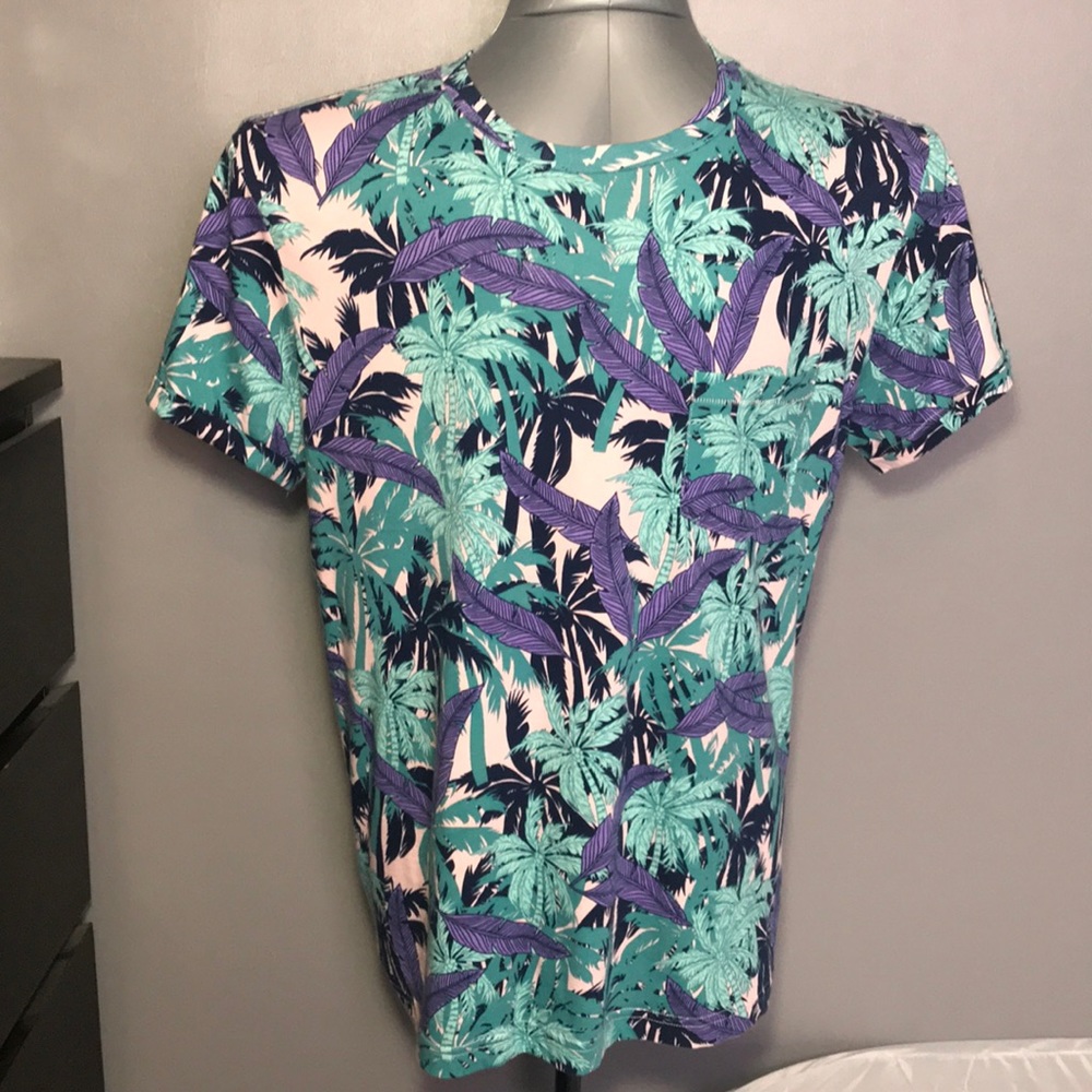 H&M Medium Floral Fashion Shirt Men Size Large